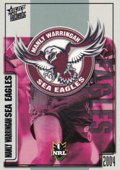 2004 Select Authentic #75 Manly Sea Eagles Logo Front